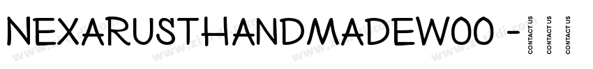 NexaRustHandmadeW00 字体转换